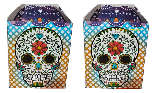 Party Dia De Muertos Catrina Paq 50 Dulceros Cajitas Bolo Fe