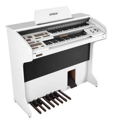 Imagem 2 de 4 de Órgão Eletrônico Tokai D-2 Dual Voice Branco