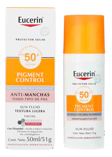 Protector Solar Fps50 Pigment Control 50ml Eucerin
