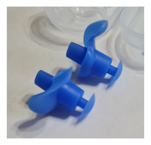 Tapones Oido Natacion Hydro Silicona Ear Plugs In Azul