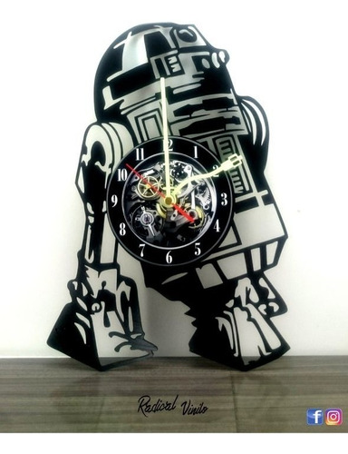 Reloj De Vinilo Arturito R2-d2 Star Wars Regalos Decoracion 