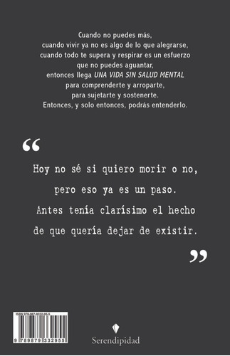 Imagen 4 de 5 de Una Vida Sin Salud Mental. Libro De Alba González