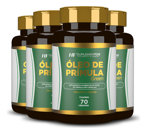 4x Oleo De Primula Hf Suplements 70 Caps