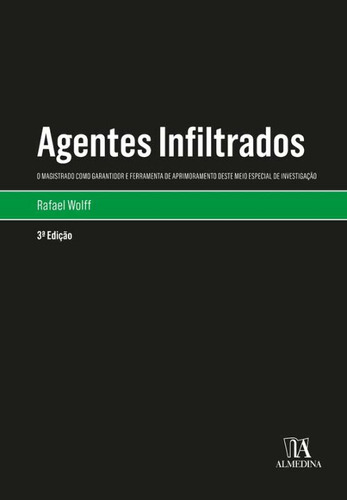 Libro Agentes Infiltrados 03ed 21 De Wolff Rafael Almedina