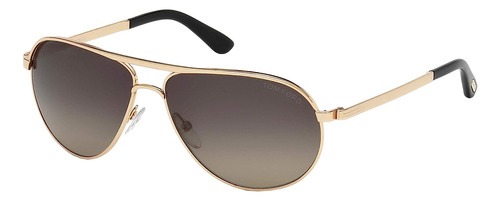 Tom Ford 0144 28d Silver 0144s Aviator Gafas De Sol Polariza