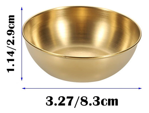 Paquete De 8 Cuencos De Salsa Acero Inoxidable, Mini Cuencos
