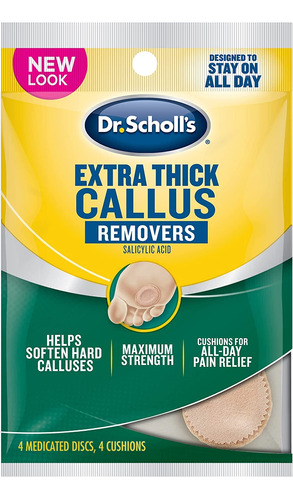 Dr. Scholl's Removedores De Callos Extragruesos, 4 Cojines C