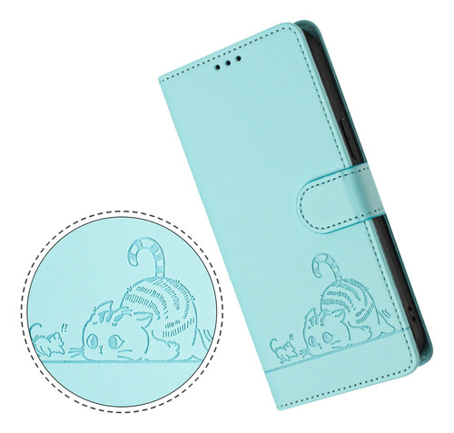 Gato Patrón Cartera Funda Compatibilidad Redmi Note 13 Pro