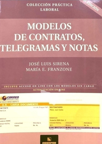 Modelos De Contratos, Telegramas Y Notas / Sirena - Franzone