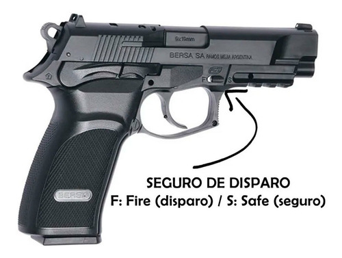 Imagen 4 de 11 de Pistola Asg Co2 Bersa Thunder 9 Pro 4.5mm Gas Balines