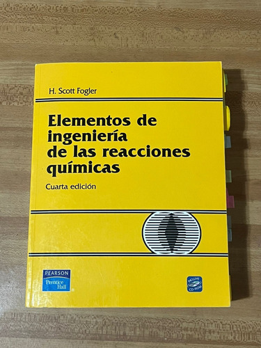Libro Elementos De Ingeniería De Las Reacciones Químicas (Usado)