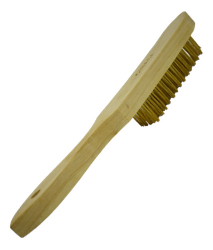 Cepillo De Alambre Latón Con Mango De Madera 29 Cm