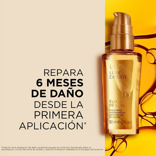 Aceite Para Cabello Elixir De Luxe Ligne Experte Lbel 90 Ml