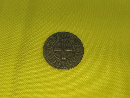 Moneda Alemana De La Orden Teutonica Antigua