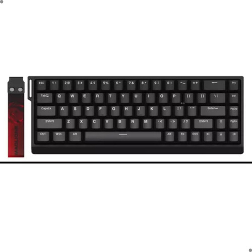 Teclado Gamer Madlions 68he Switches Magnéticos Snaptap Preto Inglês Us