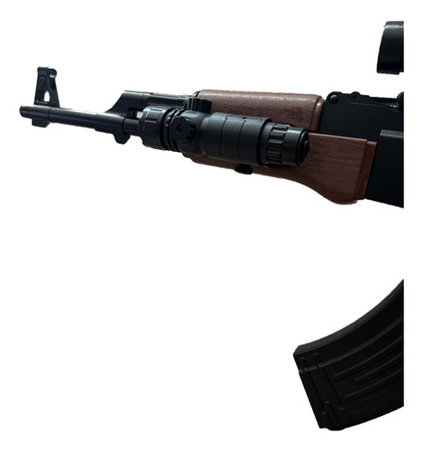 Rifle De Hidrogel Ak-47 Visor Oblicuo + Láser + Telescópica