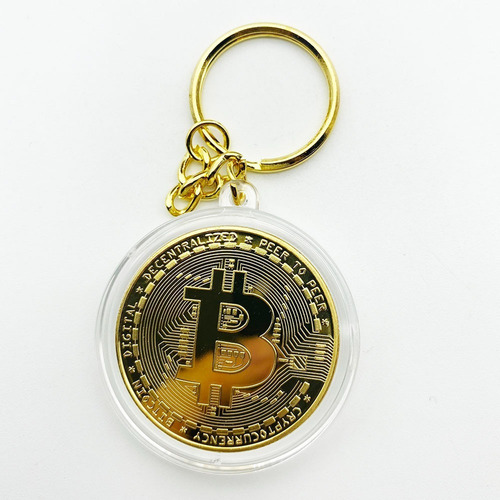 Bitcoin Moneda Física Colección Original + Llavero