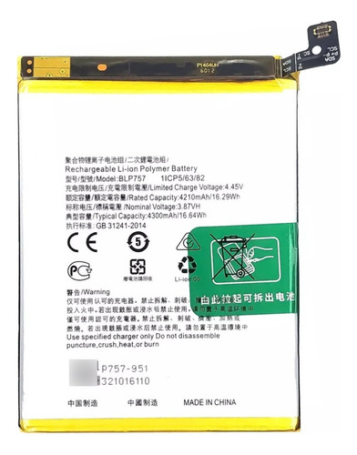 Batería Para Oppo Realme 6 Blp757 Realme 6i / 6 Pro / 6s