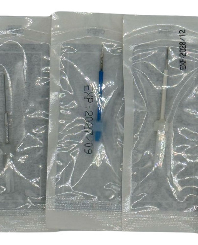 Agujas Para Dermógrafo Mosaico 1, 2, 3 Y 5 Puntas 50 Piezas Blanco