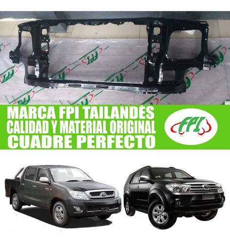 Imagen 2 de 5 de Carevaca Marco Radiador Hilux Fortuner 2008 2009 2010 2011