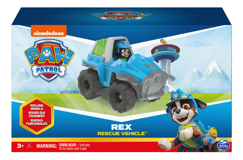 Vehículo De Juguete Paw Patrol Rexs Dinosaur Con Figura De A