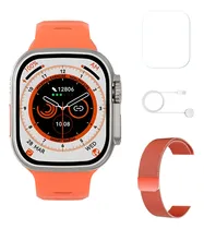 Comprar Smart Watch Hombre Cuadrado Llamadas Deportivo Dt N0.1 Naranja Mesh Dt8 Ultra Naranja Doble Malla Film Naranja