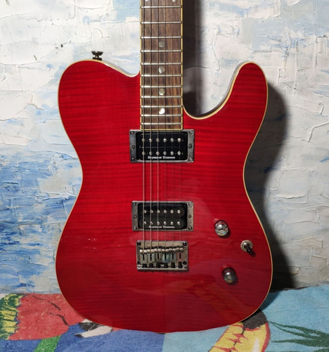 Fender Telecaster Crimson Red Fmt Hh Custom Lmt - Willaudio (Usado)