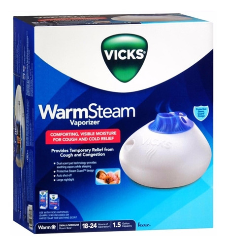 Imagen 2 de 10 de Vaporizador Vicks Warmsteam Tos Y Congestión Luz Nocturna