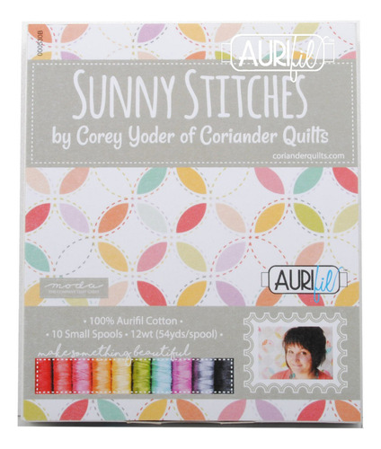 Corey Yoder Sunny Stitche Aurifil Kit Hilo 10 Carrete S 12