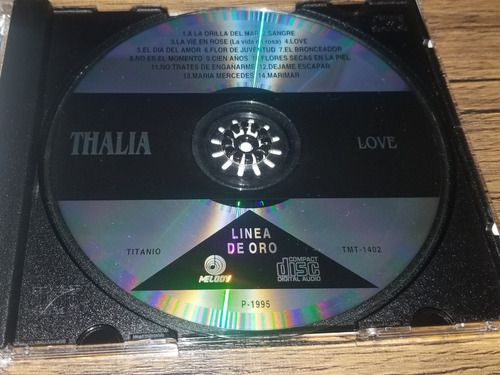 Thalia Cd Love Línea De Oro 1995 No Timbiriche Sasha Rubio (Usado)
