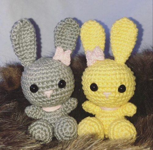 Paquete De 3 Conejos Amigurumi