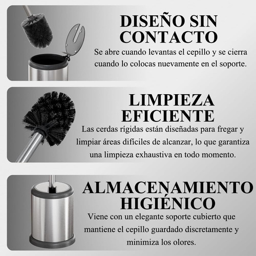 Cepillo De Inodoro Y Soporte De 2 Piezas, Cepillo De