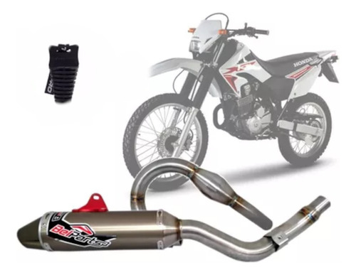 Escapamento Belparts  Completo Honda Xr-250 Tornado 