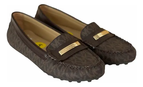 Flats 3 Mx Michael Kors Caf Monogram Originales Mocasines