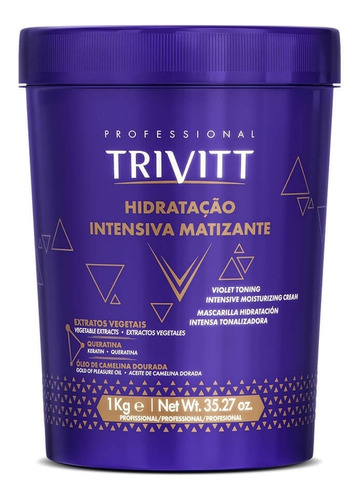 Máscara De Hidratação Intensiva Matizante Trivitt Itallian