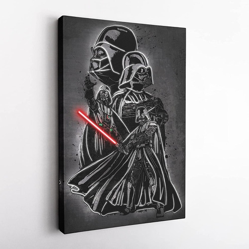 Cuadro Decorativo Darth Vader Sable Star Wars Cine 50x75cm