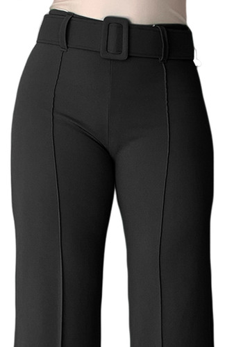 Pantalón Vestir Dama Moda Casual Elegante Con Cinto