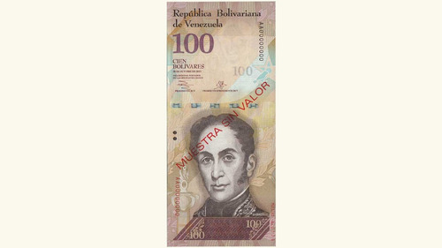 Venezuela, 100 Bolívares Fuertes, Octubre-29-2013, Serie Aa8