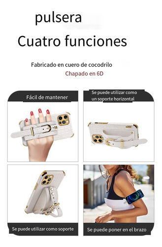 Funda Para Samsung Galaxy A33 5g/a73/a53 5g, Funda Protectora De Poliuretano Con Estampado De Cocodrilo, Correa De Muñeca