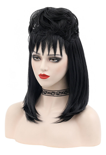 Peruca Lydia Deetz Peruca De Cosplay Da Beetle Juice Para O