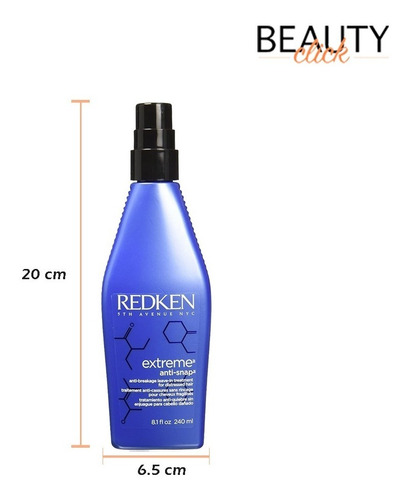 Imagen 4 de 5 de Redken Tratamiento De Cabello Dañado Extreme Anti-snap 240ml