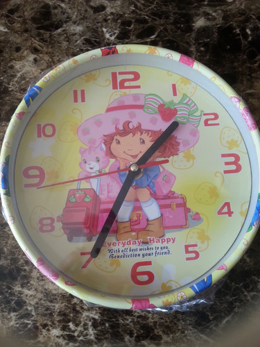 Reloj Infantil De Pared De Fresita