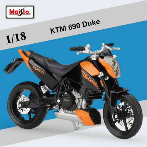 Ktm 690 Smc R Miniatura Metal Moto Con Base Expositora 1/18