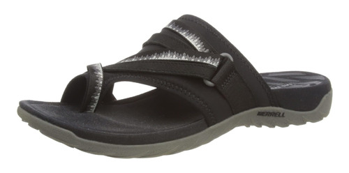 Merrell Terran 3 Cush Post Sandalia Para Mujer, Negro -