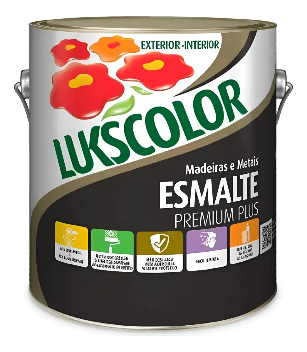 Esmalte Artístico Lukscolor Esmalte Sintetico Cinza-escuro