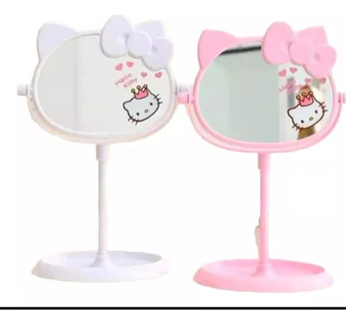 Espejo Hello Kitty De Maquillaje Tocador Doble Cara.