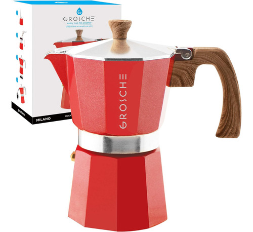 Milano Moka - Cafetera Expreso Para Estufa, Estilo Greca, Pa