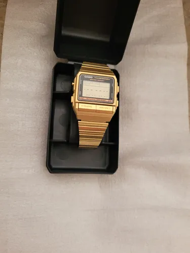 Relógio Casio Data Bank Dourado | MercadoLivre