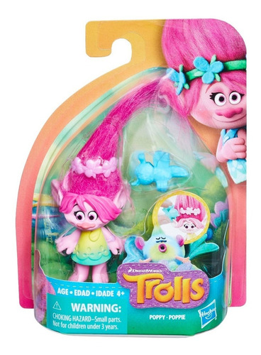 Figura Trolls Criatura Hasbro B6555 7 Cm Varios Modelos