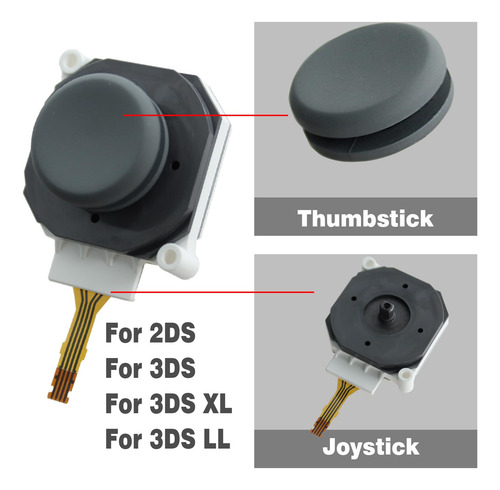 Joystick De Reemplazo Para Nintendo 2ds 3ds 3ds Xl Con Herra